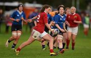 24 September 2016; Enya Breen of Munster in action against Leinster during the U18 Girls Interprovincial Series match between Leinster and Munster at Seapoint RFC in Dublin. Photo by Matt Browne/Sportsfile