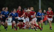 24 September 2016; Hayley Betts of Munster in action against Leinster during the U18 Girls Interprovincial Series match between Leinster and Munster at Seapoint RFC in Dublin. Photo by Matt Browne/Sportsfile