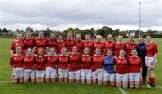 24 September 2016; Munster squad before the start of the U18 Girls Interprovincial Series match between Leinster and Munster at Seapoint RFC in Dublin. Photo by Matt Browne/Sportsfile