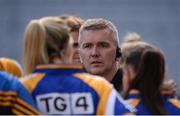 25 September 2016; Longford manager Micheal Bohan prior to the TG4 Ladies Football All-Ireland Junior Football Championship Final match between Antrim and Longford at Croke Park in Dublin. Photo by Piaras Ó Mídheach/Sportsfile