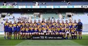 25 September 2016; The Longford squad before the TG4 Ladies Football All-Ireland Junior Football Championship Final match between Antrim and Longford at Croke Park in Dublin.  Photo by Brendan Moran/Sportsfile