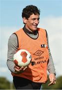 25 September 2016; Former Republic of Ireland International Keith Andrews during the Aviva FAI Club of the Year Community Day with Shiven Rovers at Newbridge in Co. Galway Photo by David Maher/Sportsfile