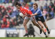25 September 2016; Ciara O'Sullivan of Cork in action against Lauren Magee of Dublin during the Ladies Football All-Ireland Senior Football Championship Final match between Cork and Dublin at Croke Park in Dublin.  Photo by Seb Daly/Sportsfile