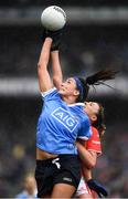 25 September 2016; Niamh McEvoy of Dublin in action against Annie Walsh of Cork during the Ladies Football All-Ireland Senior Football Championship Final match between Cork and Dublin at Croke Park in Dublin. Photo by Brendan Moran/Sportsfile