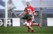 25 September 2016; Michael Twomey helps his aunt Briege Corkery of Cork carry the Brendan Martin Cup after the Ladies Football All-Ireland Senior Football Championship Final match between Cork and Dublin at Croke Park in Dublin.  Photo by Brendan Moran/Sportsfile