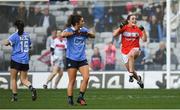 25 September 2016; Orlagh Farmer of Cork celebrates at the final whistle of the Ladies Football All-Ireland Senior Football Championship Final match between Cork and Dublin at Croke Park in Dublin.  Photo by Brendan Moran/Sportsfile