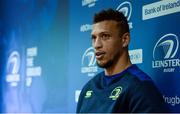 26 September 2016; Zane Kirchner of Leinster during a press conference at UCD in Belfield, Dublin. Photo by Seb Daly/Sportsfile