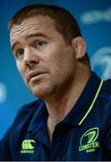 26 September 2016; Leinster scrum coach John Fogarty during a press conference at UCD in Belfield, Dublin. Photo by Seb Daly/Sportsfile