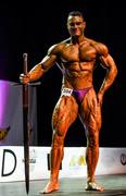 26 September 2016; Victor Bortocetto, winner of the National Amateur Body Building Association's Mr. Ireland Physique Competition at the Olympia Theatre in Dublin. Photo by David Fitzgerald/Sportsfile