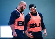 26 September 2016; John Muldoon, left, and Jake Heenan of Connacht during squad training at NUIG in Galway. Photo by Sam Barnes/Sportsfile