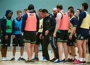 26 September 2016; Connacht head coach Pat Lam, centre, issues instructions during squad training at NUIG in Galway. Photo by Sam Barnes/Sportsfile