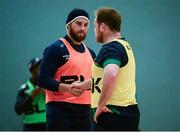 26 September 2016; Jake Heenan, left, and Eóin McKeon of Connacht during squad training at NUIG in Galway. Photo by Sam Barnes/Sportsfile