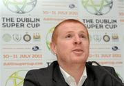 3 February 2011; Celtic manager Neil Lennon at the launch of The Dublin Super Cup at the Aviva stadium. To purchase tickets, please visit www.dublinsupercup.com or ring Ticketmaster on 0818 719391. Aviva Stadium, Lansdowne Road, Dublin. Picture credit: Brian Lawless / SPORTSFILE