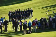 27 September 2016; The Europe team during the team photocalls at The 2016 Ryder Cup Matches at the Hazeltine National Golf Club in Chaska, Minnesota, USA. Photo by Ramsey Cardy/Sportsfile