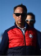 27 September 2016; USA captain Davis Love III arrives for the team photocalls at The 2016 Ryder Cup Matches at the Hazeltine National Golf Club in Chaska, Minnesota, USA. Photo by Ramsey Cardy/Sportsfile