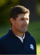 27 September 2016; Europe vice-captain Padraig Harrington during the team photocalls at The 2016 Ryder Cup Matches at the Hazeltine National Golf Club in Chaska, Minnesota, USA. Photo by Ramsey Cardy/Sportsfile