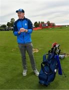 27 September 2016; Former Ireland and Munster rugby captain Paul O'Connell before his round of the Celebrity Matches at The 2016 Ryder Cup Matches at the Hazeltine National Golf Club in Chaska, Minnesota, USA. Photo by Ramsey Cardy/Sportsfile