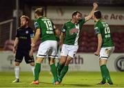 27 September 2016; Dave Mulcahy of Cork City celebrates after scoring his sides first goal during the SSE Airtricity League Premier Division match between Cork City and Galway United at Turners Cross in Cork. Photo by David Maher/Sportsfile