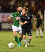27 September 2016; Ryan Connolly of Galway United in action against Greg Bolger of Cork City during the SSE Airtricity League Premier Division match between Cork City and Galway United at Turners Cross in Cork. Photo by David Maher/Sportsfile