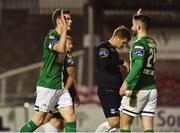 27 September 2016; Garry Buckley, left of Cork City celebrates after scoring his sides third goal with teammate Sean Maguire during the SSE Airtricity League Premier Division match between Cork City and Galway United at Turners Cross in Cork. Photo by David Maher/Sportsfile