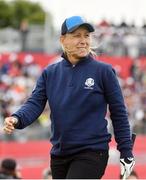 27 September 2016; Nine time Wimbledon tennis Champion Martina Navratilova during the Celebrity Matches at The 2016 Ryder Cup Matches at the Hazeltine National Golf Club in Chaska, Minnesota, USA. Photo by Ramsey Cardy/Sportsfile