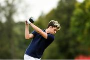 27 September 2016; Singer Niall Horan of Europe during the Celebrity Matches at The 2016 Ryder Cup Matches at the Hazeltine National Golf Club in Chaska, Minnesota, USA. Photo by Ramsey Cardy/Sportsfile