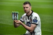 28 September 2016;  Ciaran Kilduff, Dundalk FC, pictured with his FIFA 17 SSE Airtricity League Club Pack. Featuring the individual club crest of all 12 Premier Division teams, Irish fans from across the country can show their support and download this special sleeve for free when the game launches this #FIFA17THURSDAY.  Photo by David Maher/Sportsfile