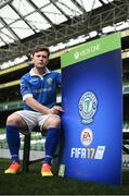 28 September 2016; Tony McNamee pictured with his FIFA 17 SSE Airtricity League Club Pack. Featuring the individual club crest of all 12 Premier Division teams, Irish fans from across the country can show their support and download this special sleeve for free when the game launches this #FIFA17THURSDAY.  Photo by David Maher/Sportsfile