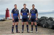 28 September 2016; Canterbury has unveiled the new Leinster European jersey which will be worn for the first time against Castres in the opening round of the European Rugby Champions Cup on October 15th. The new Leinster European jersey is available exclusively from Life Style Sports – www.lifestylesports.com. Pictured are Leinster players, from left, Sean O'Brien, Robbie Henshaw and Rob Kearney at Poolbeg Lighthouse, North Bull Wall in Dublin. Photo by Stephen McCarthy/Sportsfile