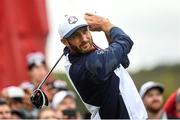 28 September 2016; Dustin Johnson of USA on the 11th hole during the practice round ahead of The 2016 Ryder Cup Matches at the Hazeltine National Golf Club in Chaska, Minnesota, USA. Photo by Ramsey Cardy/Sportsfile