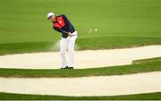 28 September 2016; Matt Kuchar of USA plays from the bunkers on the 11th hole during a practice round ahead of The 2016 Ryder Cup Matches at the Hazeltine National Golf Club in Chaska, Minnesota, USA. Photo by Ramsey Cardy/Sportsfile