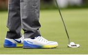 28 September 2016; A detailed view of the shoes of Rory McIlroy of Europe during a practice round ahead of The 2016 Ryder Cup Matches at the Hazeltine National Golf Club in Chaska, Minnesota, USA.