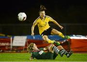 28 September 2016; Beth Carroll of Kilkenny United WFC in action against Ciara Desmond of Cork City WFC during the Continental Tyres Women's National League match between Kilkenny United WFC and Cork City WFC at The Watershed in Kilkenny. Photo by Seb Daly/Sportsfile