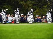 28 September 2016; A general view of the European teams bags during a practice round ahead of The 2016 Ryder Cup Matches at the Hazeltine National Golf Club in Chaska, Minnesota, USA. Photo by Ramsey Cardy/Sportsfile