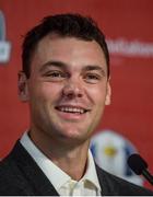 29 September 2016; Martin Kaymer of Europe during a press conference ahead of The 2016 Ryder Cup Matches at the Hazeltine National Golf Club in Chaska, Minnesota, USA. Photo by Ramsey Cardy/Sportsfile