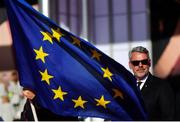 29 September 2016; Europe captain Darren Clarke leads his side out for the opening ceremony ahead of The 2016 Ryder Cup Matches at the Hazeltine National Golf Club in Chaska, Minnesota, USA Photo by Ramsey Cardy/Sportsfile