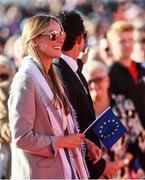 29 September 2016; Erica Stoll, fiancée of Rory McIlroy of Europe, during the opening ceremony ahead of The 2016 Ryder Cup Matches at the Hazeltine National Golf Club in Chaska, Minnesota, USA Photo by Ramsey Cardy/Sportsfile