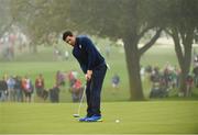 30 September 2016; Rory McIlroy of Europe putting on the second hole during the morning Foursomes Matches at The 2016 Ryder Cup Matches at the Hazeltine National Golf Club in Chaska, Minnesota, USA. Photo by Ramsey Cardy/Sportsfile