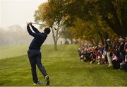 30 September 2016; Rory McIlroy of Europe playing his second shot on the third hole during the morning Foursomes Matches against Phil Mickelson and Rickie Fowler of USA at The 2016 Ryder Cup Matches at the Hazeltine National Golf Club in Chaska, Minnesota, USA. Photo by Ramsey Cardy/Sportsfile