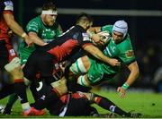 30 September 2016; Ultane Dillane of Connacht is tackled by Cornell Du Preez of Edinburgh during the Guinness PRO12 Round 5 match between Connacht and Edinburgh Rugby at the Sportsground in Galway. Photo by Piaras Ó Mídheach/Sportsfile