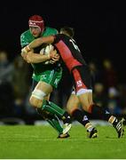 30 September 2016; Eóin McKeon of Connacht in action against Jason Tovey of Edinburgh during the Guinness PRO12 Round 5 match between Connacht and Edinburgh Rugby at the Sportsground in Galway.  Photo by Piaras Ó Mídheach/Sportsfile