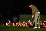 1 October 2016; Rory McIlroy of Europe putts on the second hole during the morning Foursome Match against Rickie Fowler and Phil Mickelson of USA at The 2016 Ryder Cup Matches at the Hazeltine National Golf Club in Chaska, Minnesota, USA. Photo by Ramsey Cardy/Sportsfile