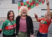 1 October 2016; Mick Wallace TD with Mayo supporters Yvonne and Fiona Gibbons, from Castlebar, Co Mayo, ahead of the GAA Football All-Ireland Senior Championship Final Replay match between Dublin and Mayo at Croke Park in Dublin. Photo by David Maher/Sportsfile