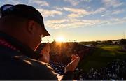 1 October 2016; A general view of the first tee box during the morning Foursome Match against Rickie Fowler and Phil Mickelson of USA at The 2016 Ryder Cup Matches at the Hazeltine National Golf Club in Chaska, Minnesota, USA. Photo by Ramsey Cardy/Sportsfile