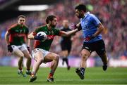 1 October 2016; Tom Parsons of Mayo in action against Cian O'Sullivan of Dublin during the GAA Football All-Ireland Senior Championship Final Replay match between Dublin and Mayo at Croke Park in Dublin. Photo by Brendan Moran/Sportsfile