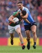 1 October 2016; Jason Doherty of Mayo in action against James McCarthy of Dublin during the GAA Football All-Ireland Senior Championship Final Replay match between Dublin and Mayo at Croke Park in Dublin. Photo by David Maher/Sportsfile