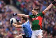 1 October 2016; Paul Flynn of Dublin in action against Seamus O'Shea of Mayo during the GAA Football All-Ireland Senior Championship Final Replay match between Dublin and Mayo at Croke Park in Dublin. Photo by Sportsfile