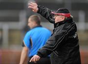 6 February 2011;  Derry manager John Brennan issues instructions from the sideline. Allianz Football League Division 2 Round 1, Derry v Tyrone, Celtic Park, Derry. Picture credit: Oliver McVeigh  / SPORTSFILE