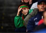 1 October 2016; A Mayo supporter looks on during the final moments of the GAA Football All-Ireland Senior Championship Final Replay match between Dublin and Mayo at Croke Park in Dublin. Photo by Brendan Moran/Sportsfile