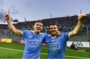 1 October 2016; Paul Flynn, left, and Kevin McManamon of Dublin celebrate after the GAA Football All-Ireland Senior Championship Final Replay match between Dublin and Mayo at Croke Park in Dublin. Photo by Sportsfile